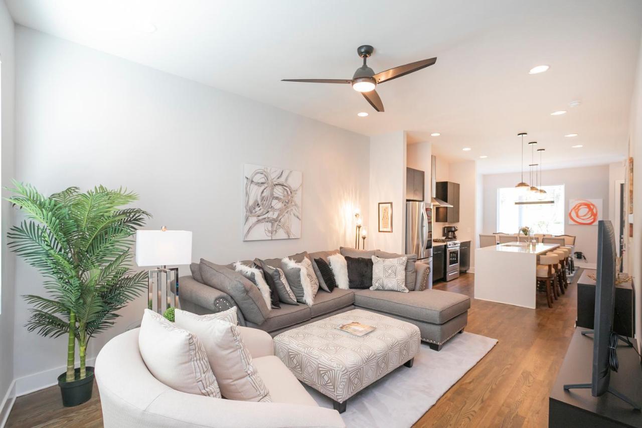Luxury Townhome Skyline Views Mins To Dt Nashville Buitenkant foto